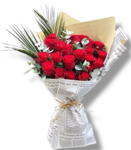 Aşkın En Saf Hali 21 Kırmızı Gül Buketi