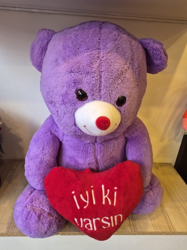 Kalp Tutan Yumuşacık Peluş Ayıcık