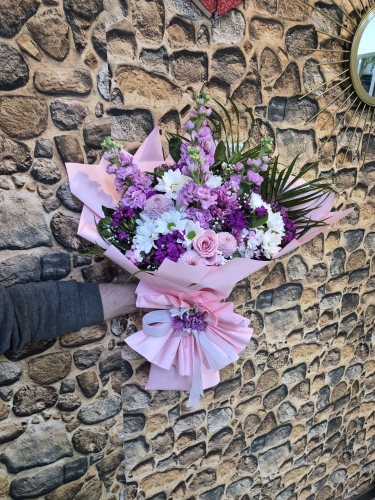 Lila Düşler ve Egzotik Esintiler Butik Tasarım Buketi