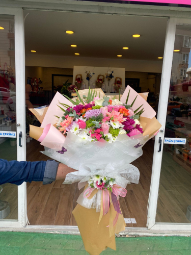 taze, mevsimlik çiçek buket