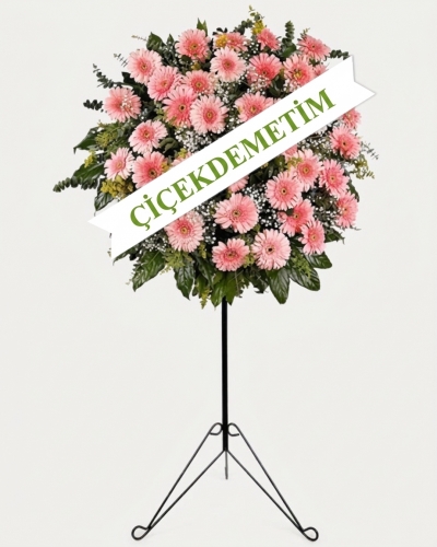 35 Pembe Gerbera Ferforje